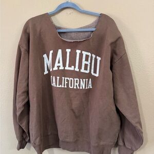 Brown Malibu California Sweatshirt